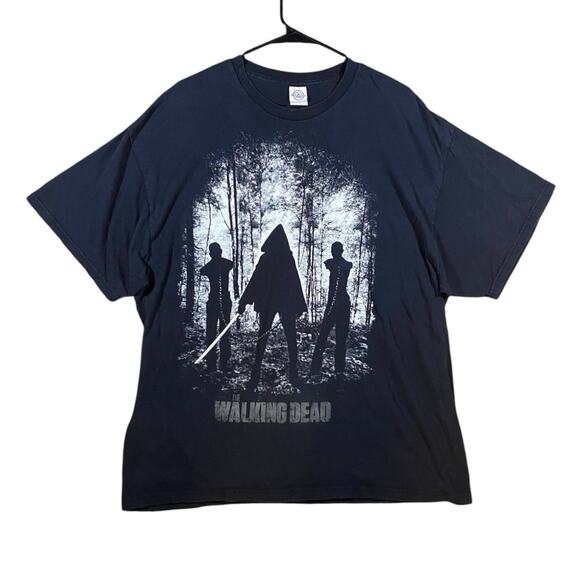 Retro Y2K Walking Dead Michonne Zombie T-shirt - 2XL - Picture 1 of 4